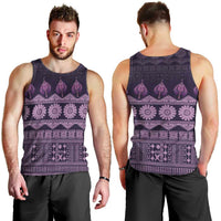 Bula Fiji Iri ni Meke Men Tank Top Lokaloka Fijian Masi LT14 - Polynesian Pride