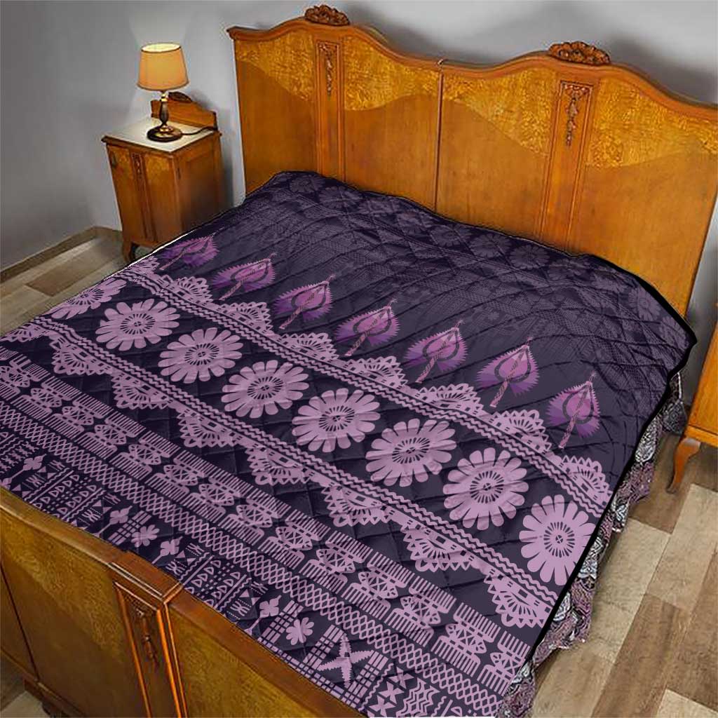 Bula Fiji Iri ni Meke Quilt Lokaloka Fijian Masi LT14 - Polynesian Pride