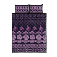 Bula Fiji Iri ni Meke Quilt Bed Set Lokaloka Fijian Masi LT14 - Polynesian Pride