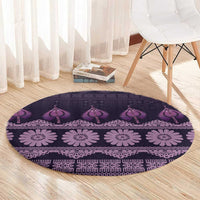 Bula Fiji Iri ni Meke Round Carpet Lokaloka Fijian Masi LT14 - Polynesian Pride