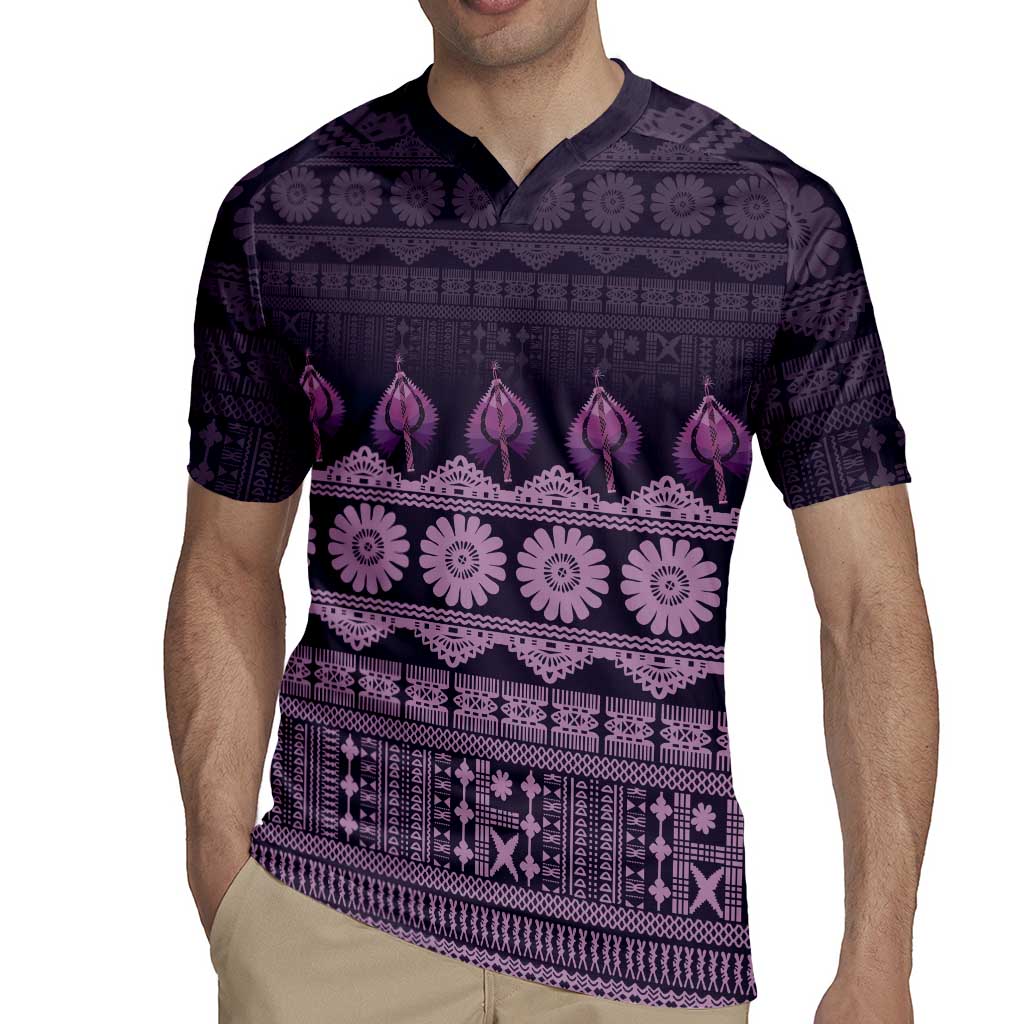 Bula Fiji Iri ni Meke Rugby Jersey Lokaloka Fijian Masi LT14 - Polynesian Pride