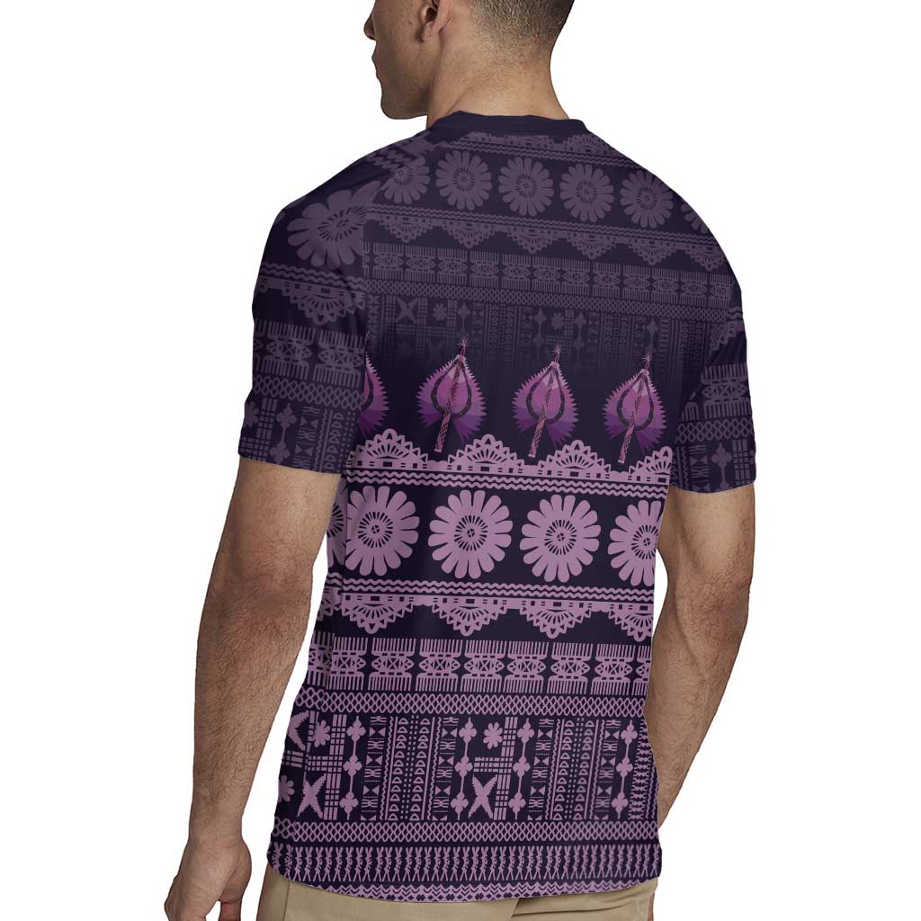 Bula Fiji Iri ni Meke Rugby Jersey Lokaloka Fijian Masi LT14 - Polynesian Pride