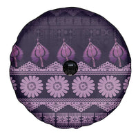 Bula Fiji Iri ni Meke Spare Tire Cover Lokaloka Fijian Masi LT14 - Polynesian Pride