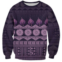 Bula Fiji Iri ni Meke Sweatshirt Lokaloka Fijian Masi - Polynesian Pride