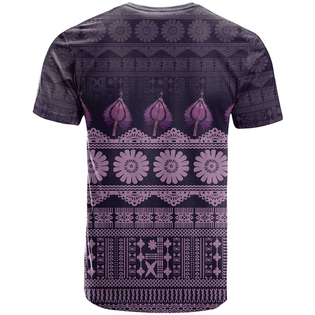 Bula Fiji Iri ni Meke T Shirt Lokaloka Fijian Masi LT14 - Polynesian Pride