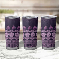 Bula Fiji Iri ni Meke Tumbler Cup Lokaloka Fijian Masi LT14 - Polynesian Pride