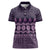 Bula Fiji Iri ni Meke Women Polo Shirt Lokaloka Fijian Masi - Polynesian Pride