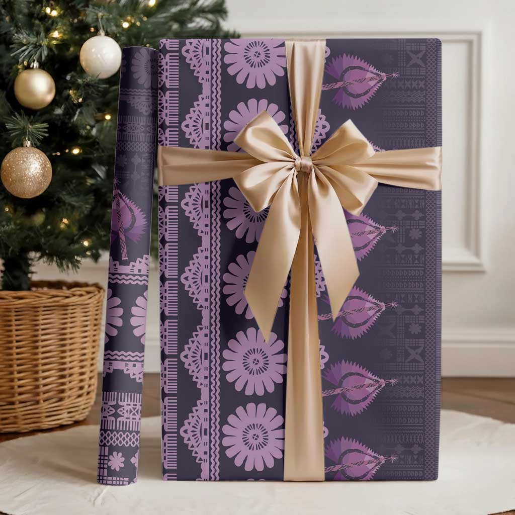 Bula Fiji Iri ni Meke Wrapping Paper Lokaloka Fijian Masi LT14 - Polynesian Pride