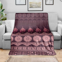Bula Fiji Iri ni Meke Blanket Piqi Fijian Masi - Polynesian Pride