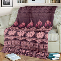 Bula Fiji Iri ni Meke Blanket Piqi Fijian Masi - Polynesian Pride