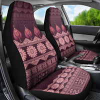 Bula Fiji Iri ni Meke Car Seat Cover Piqi Fijian Masi LT14 - Polynesian Pride