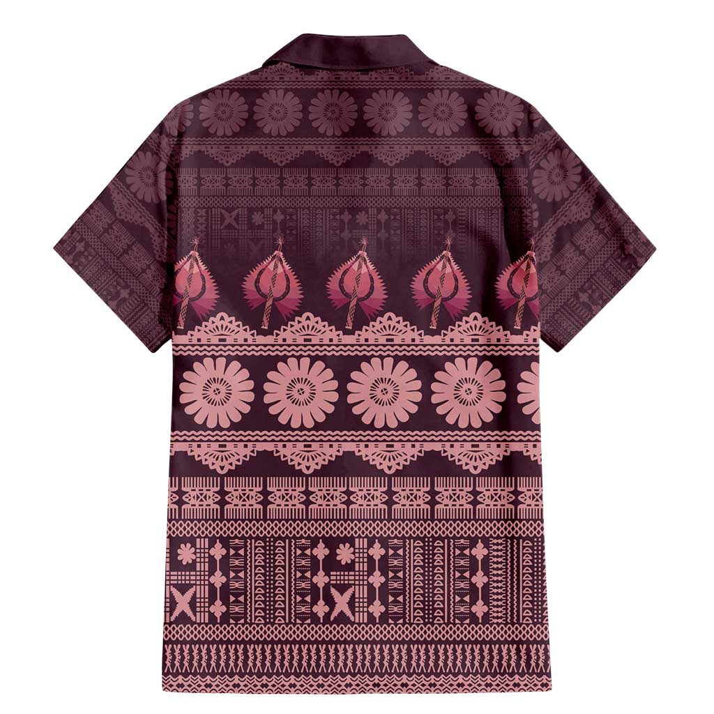 Bula Fiji Iri ni Meke Family Matching Mermaid Dress and Hawaiian Shirt Piqi Fijian Masi LT14 - Polynesian Pride