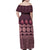 Bula Fiji Iri ni Meke Family Matching Off Shoulder Maxi Dress and Hawaiian Shirt Piqi Fijian Masi - Polynesian Pride