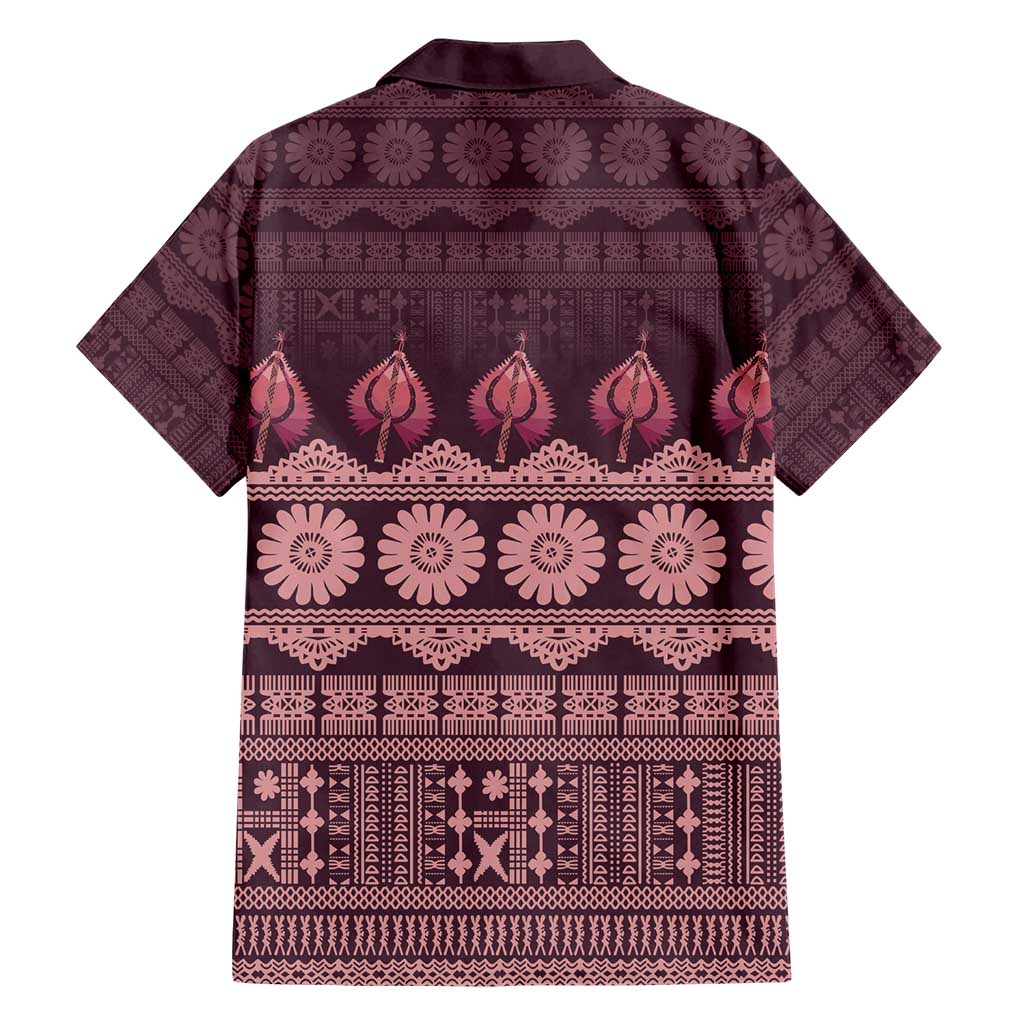 Bula Fiji Iri ni Meke Hawaiian Shirt Piqi Fijian Masi LT14 - Polynesian Pride