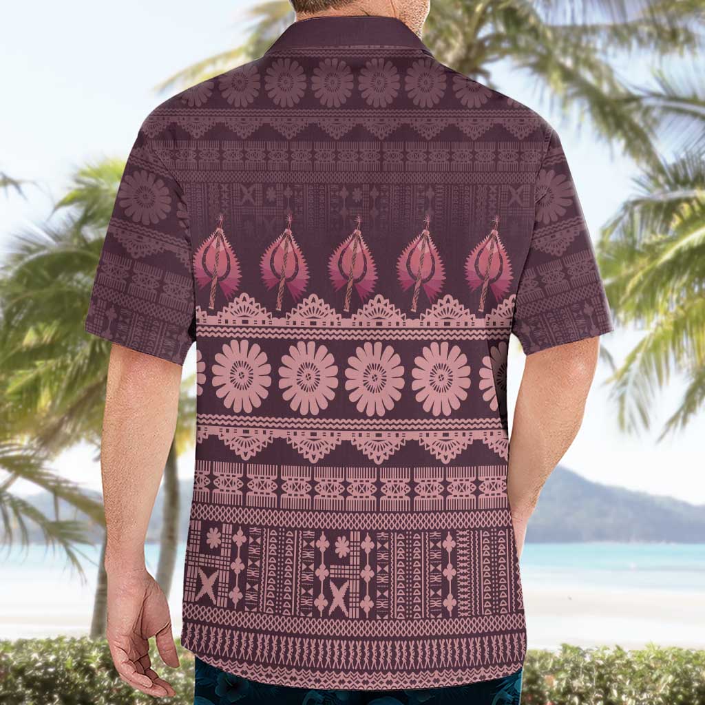 Bula Fiji Iri ni Meke Hawaiian Shirt Piqi Fijian Masi LT14 - Polynesian Pride