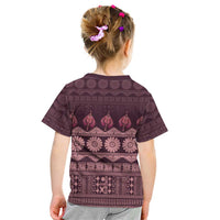 Bula Fiji Iri ni Meke Kid T Shirt Piqi Fijian Masi LT14 - Polynesian Pride