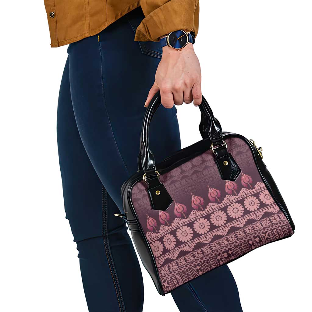 Bula Fiji Iri ni Meke Shoulder Handbag Piqi Fijian Masi - Polynesian Pride