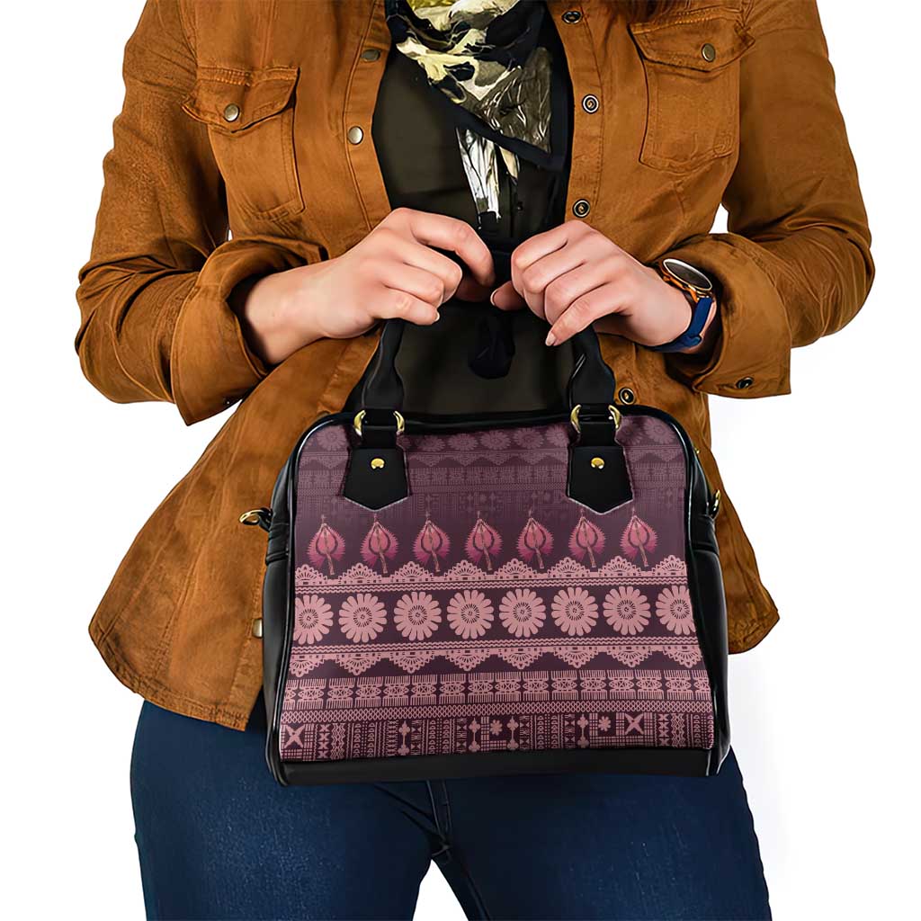 Bula Fiji Iri ni Meke Shoulder Handbag Piqi Fijian Masi - Polynesian Pride