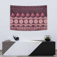 Bula Fiji Iri ni Meke Tapestry Piqi Fijian Masi - Polynesian Pride