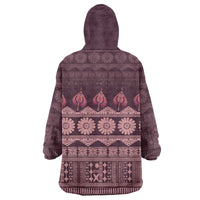 Bula Fiji Iri ni Meke Wearable Blanket Hoodie Piqi Fijian Masi LT14 - Polynesian Pride