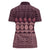 Bula Fiji Iri ni Meke Women Polo Shirt Piqi Fijian Masi - Polynesian Pride