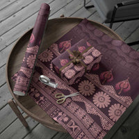 Bula Fiji Iri ni Meke Wrapping Paper Piqi Fijian Masi LT14 - Polynesian Pride