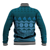 Bula Fiji Iri ni Meke Baseball Jacket Karakarawa Fijian Masi LT14 - Polynesian Pride