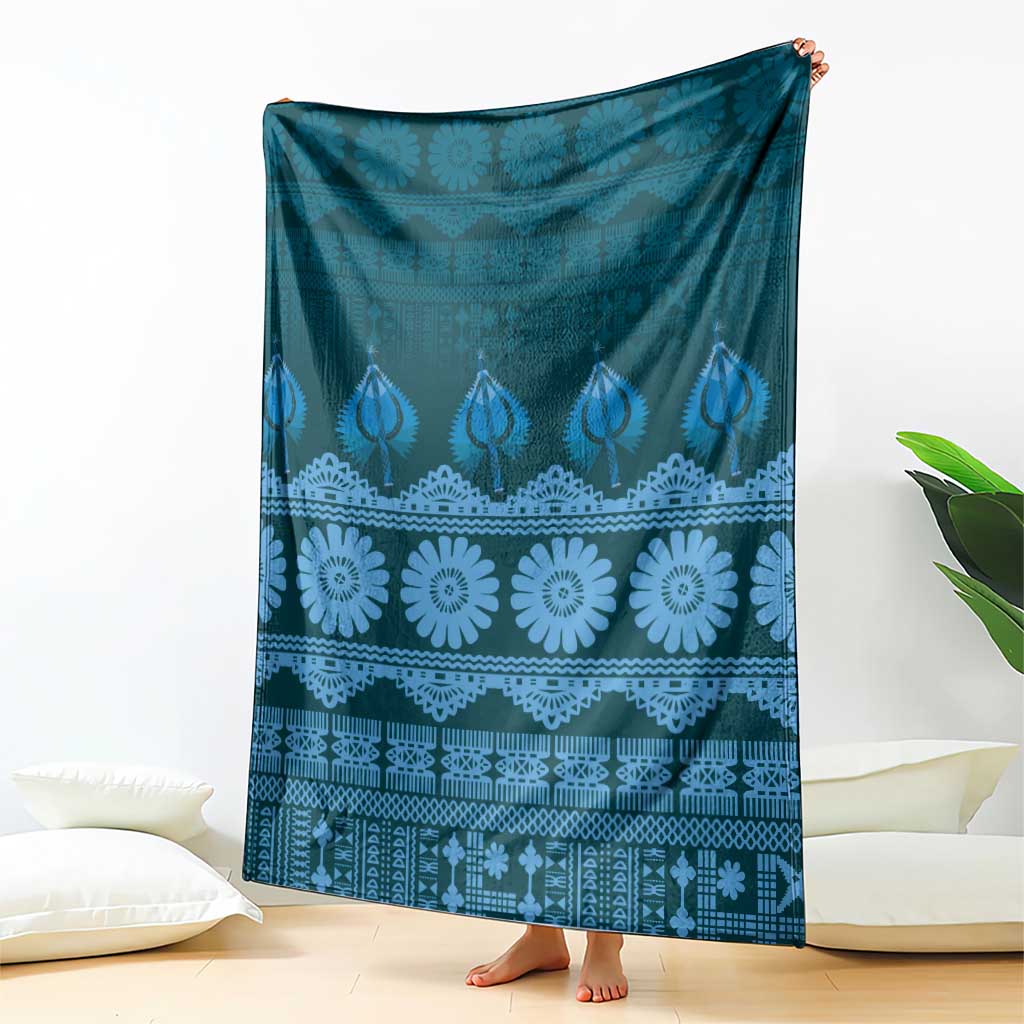 Bula Fiji Iri ni Meke Blanket Karakarawa Fijian Masi - Polynesian Pride