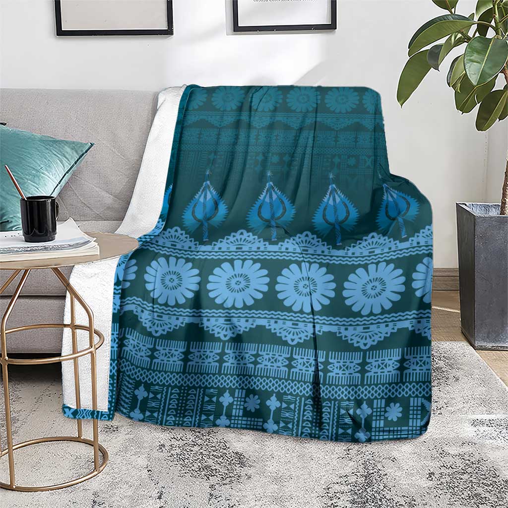 Bula Fiji Iri ni Meke Blanket Karakarawa Fijian Masi - Polynesian Pride