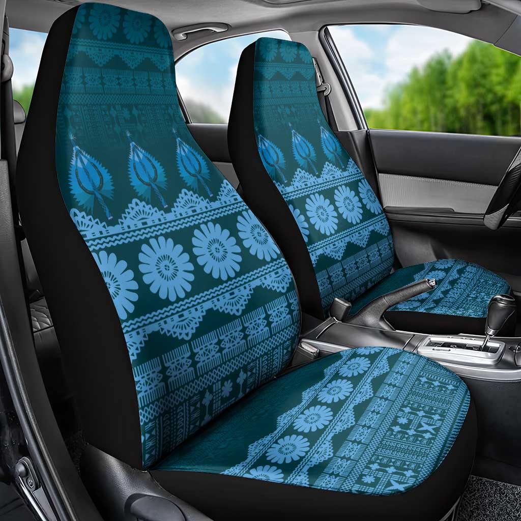 Bula Fiji Iri ni Meke Car Seat Cover Karakarawa Fijian Masi LT14 - Polynesian Pride