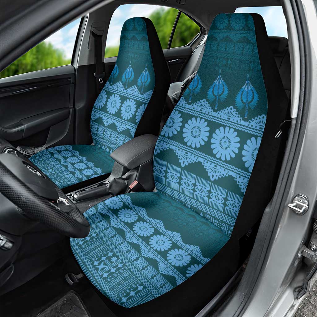 Bula Fiji Iri ni Meke Car Seat Cover Karakarawa Fijian Masi LT14 - Polynesian Pride