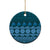 Bula Fiji Iri ni Meke Ceramic Ornament Karakarawa Fijian Masi - Polynesian Pride