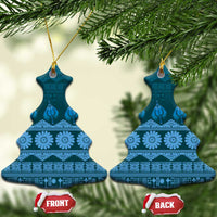 Bula Fiji Iri ni Meke Ceramic Ornament Karakarawa Fijian Masi - Polynesian Pride