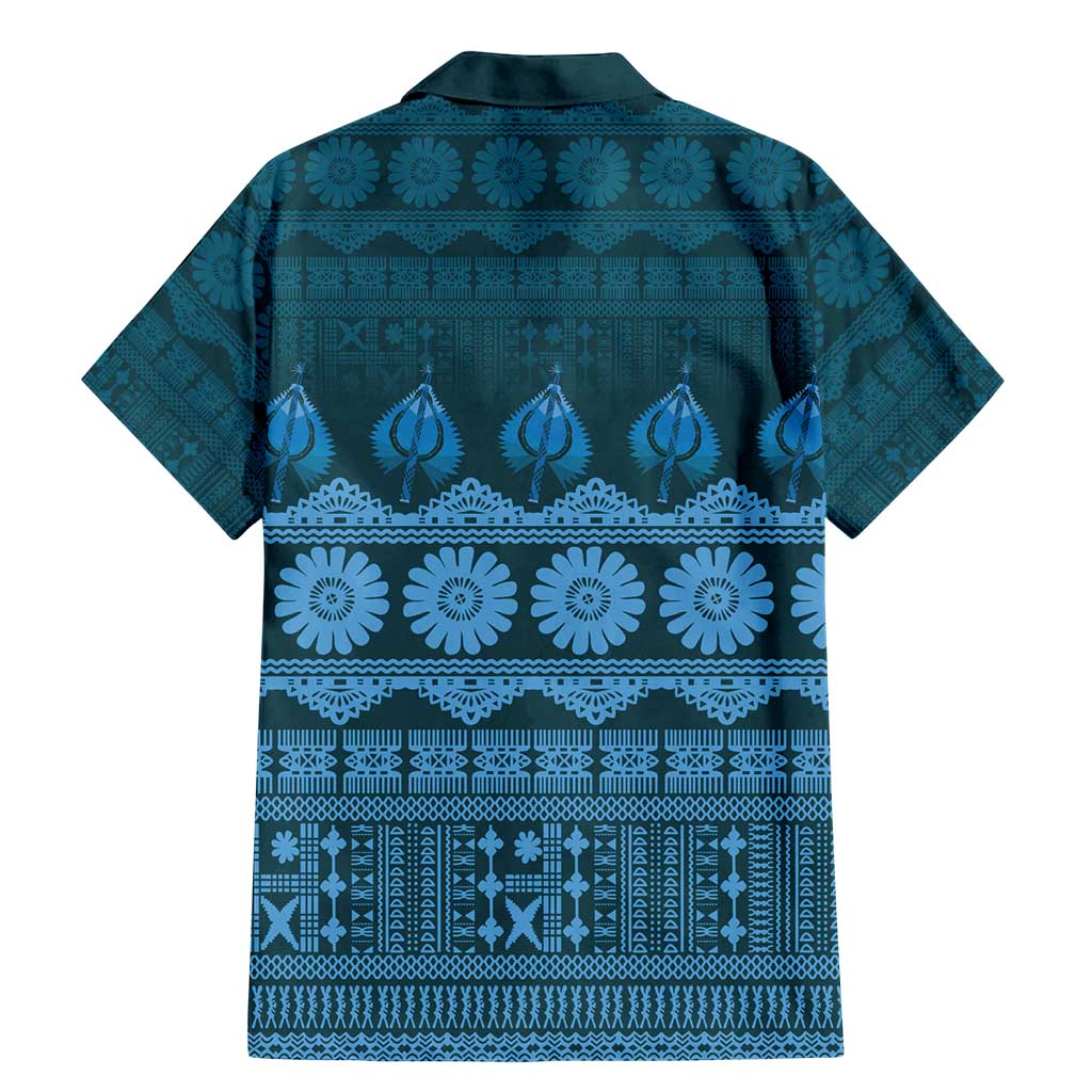 Bula Fiji Iri ni Meke Family Matching Mermaid Dress and Hawaiian Shirt Karakarawa Fijian Masi LT14 - Polynesian Pride