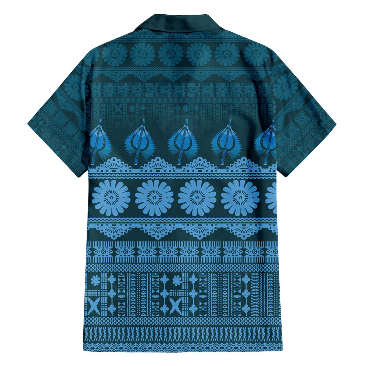 Bula Fiji Iri ni Meke Family Matching Off The Shoulder Long Sleeve Dress and Hawaiian Shirt Karakarawa Fijian Masi LT14 - Polynesian Pride