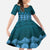 Bula Fiji Iri ni Meke Family Matching Short Sleeve Bodycon Dress and Hawaiian Shirt Karakarawa Fijian Masi - Polynesian Pride