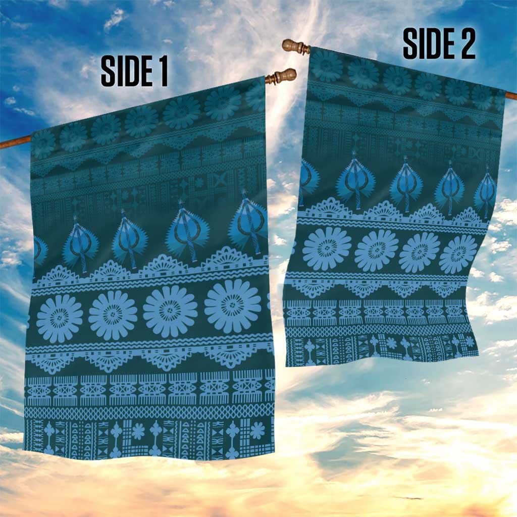 Bula Fiji Iri ni Meke Garden Flag Karakarawa Fijian Masi LT14 - Polynesian Pride