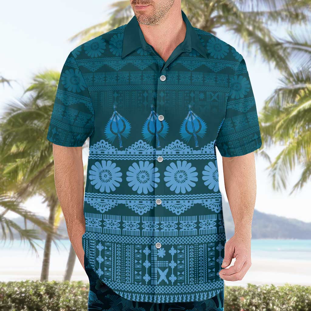 Bula Fiji Iri ni Meke Hawaiian Shirt Karakarawa Fijian Masi LT14 - Polynesian Pride