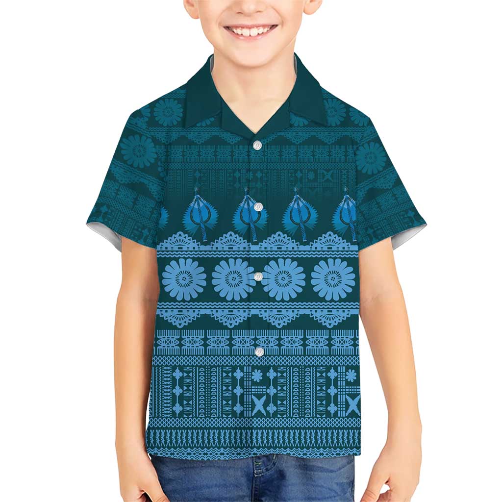 Bula Fiji Iri ni Meke Hawaiian Shirt Karakarawa Fijian Masi LT14 - Polynesian Pride