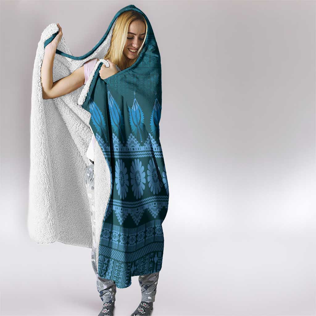 Bula Fiji Iri ni Meke Hooded Blanket Karakarawa Fijian Masi LT14 - Polynesian Pride