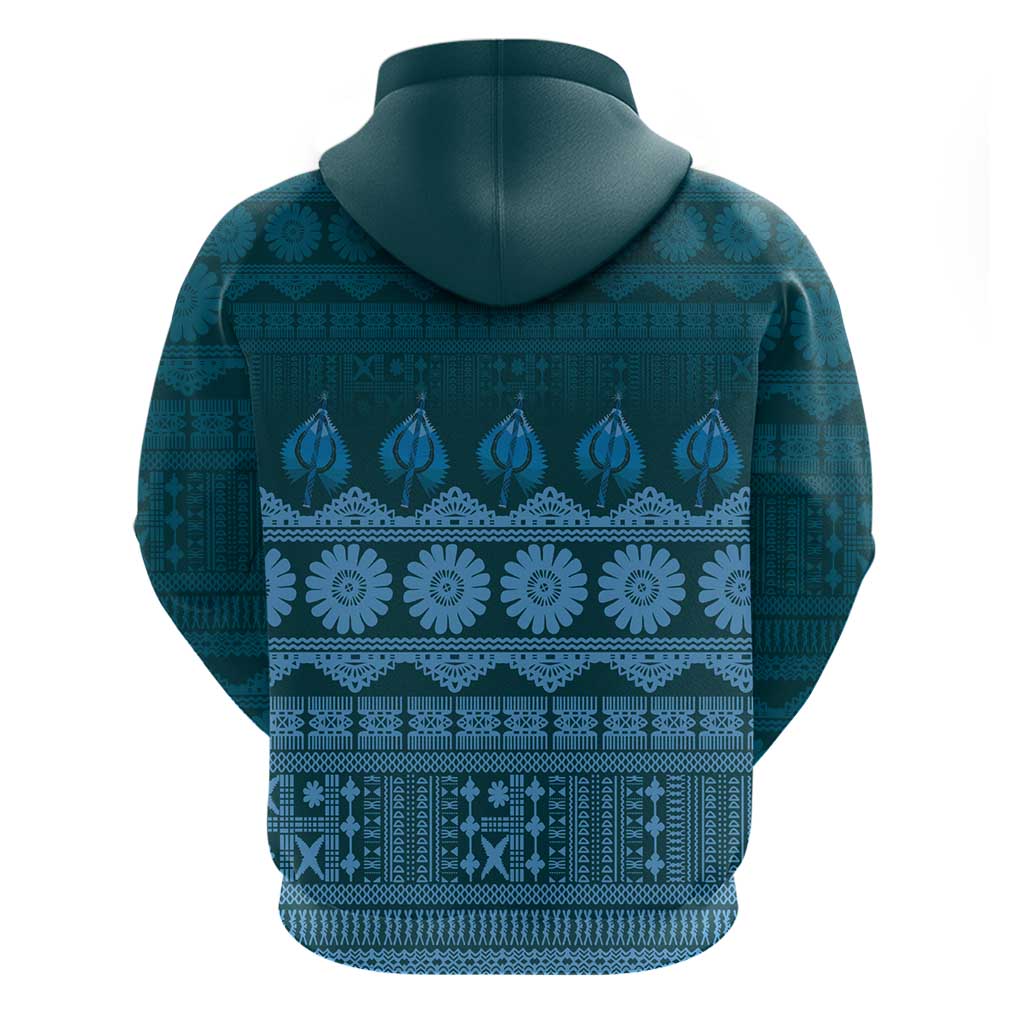 Bula Fiji Iri ni Meke Hoodie Karakarawa Fijian Masi LT14 - Polynesian Pride