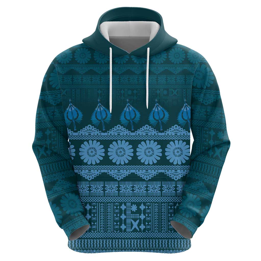 Bula Fiji Iri ni Meke Hoodie Karakarawa Fijian Masi LT14 - Polynesian Pride