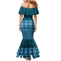 Bula Fiji Iri ni Meke Mermaid Dress Karakarawa Fijian Masi LT14 - Polynesian Pride