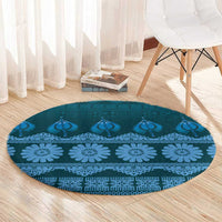 Bula Fiji Iri ni Meke Round Carpet Karakarawa Fijian Masi - Polynesian Pride