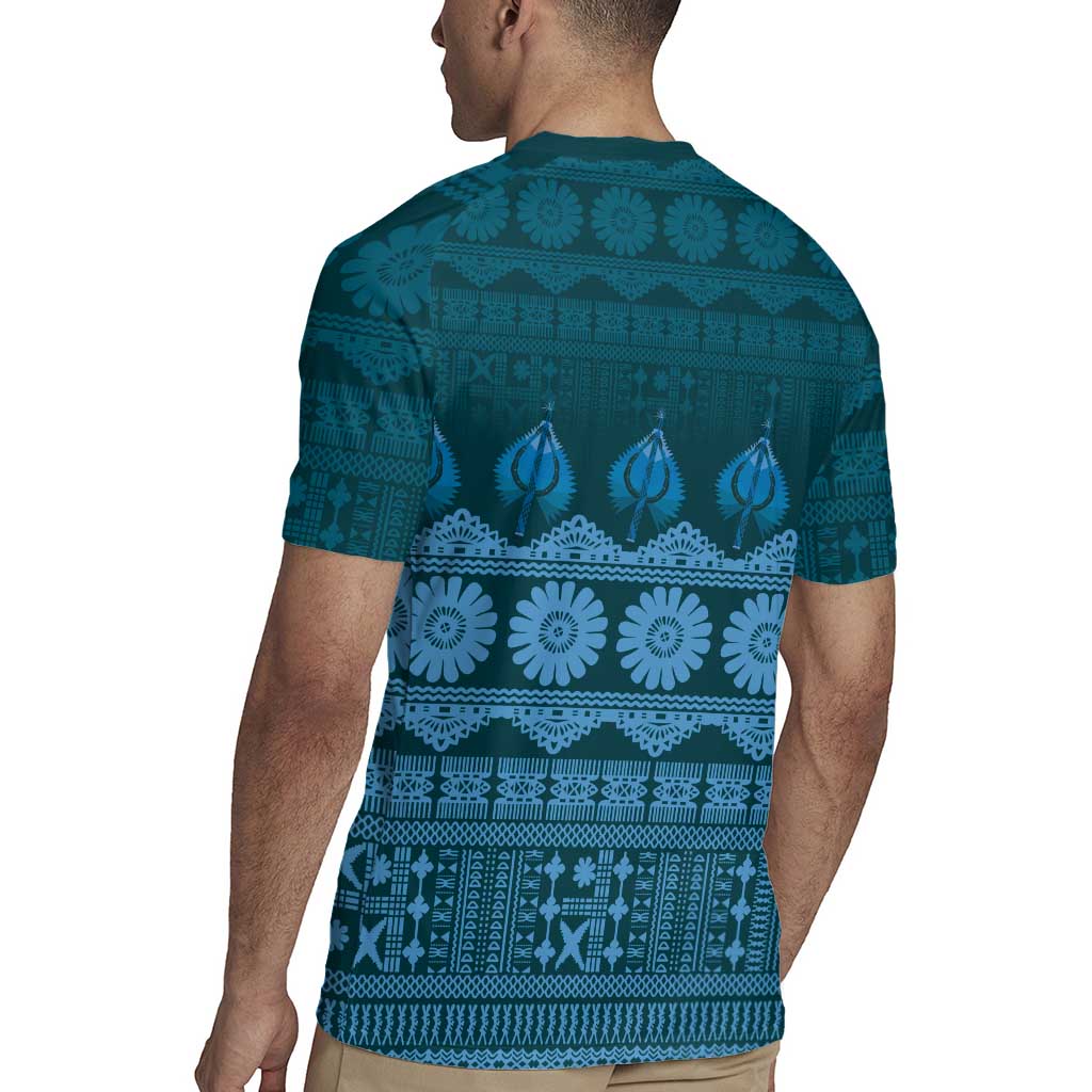 Bula Fiji Iri ni Meke Rugby Jersey Karakarawa Fijian Masi - Polynesian Pride