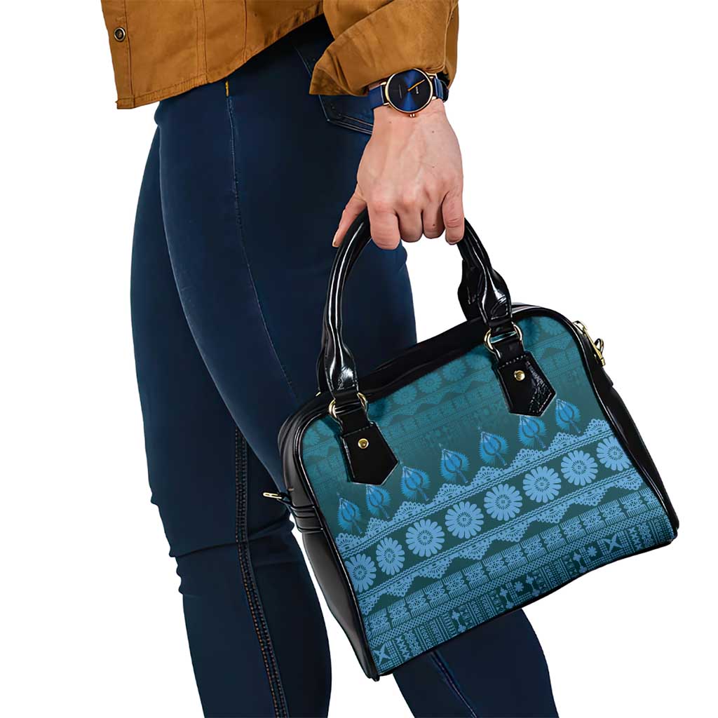 Bula Fiji Iri ni Meke Shoulder Handbag Karakarawa Fijian Masi - Polynesian Pride