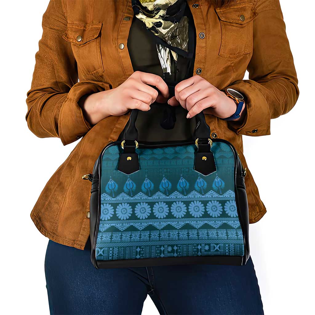 Bula Fiji Iri ni Meke Shoulder Handbag Karakarawa Fijian Masi - Polynesian Pride