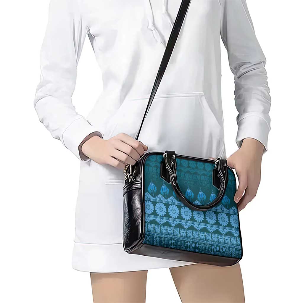 Bula Fiji Iri ni Meke Shoulder Handbag Karakarawa Fijian Masi - Polynesian Pride