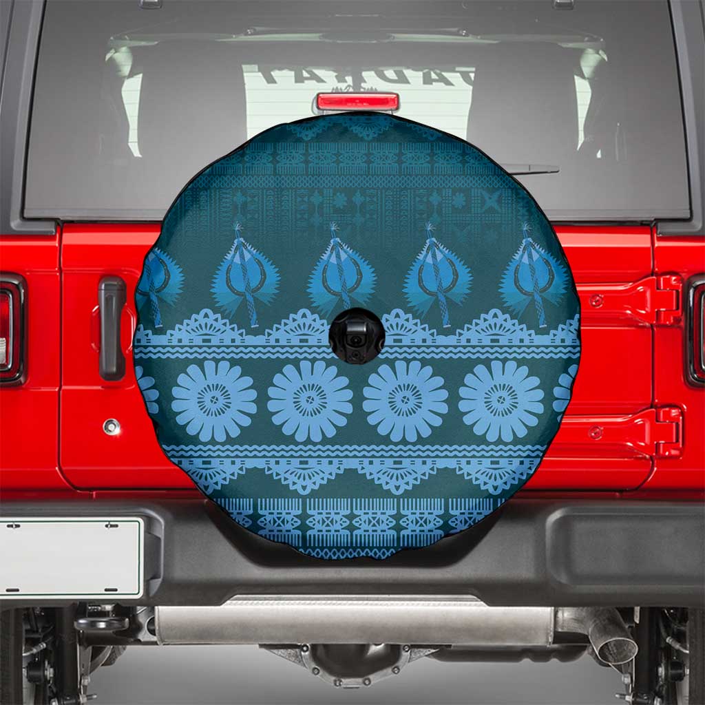 Bula Fiji Iri ni Meke Spare Tire Cover Karakarawa Fijian Masi LT14 - Polynesian Pride