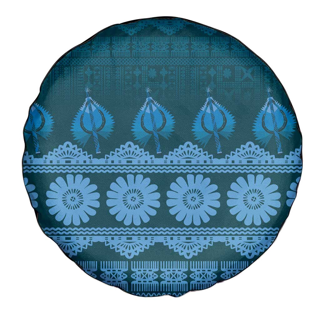 Bula Fiji Iri ni Meke Spare Tire Cover Karakarawa Fijian Masi LT14 - Polynesian Pride